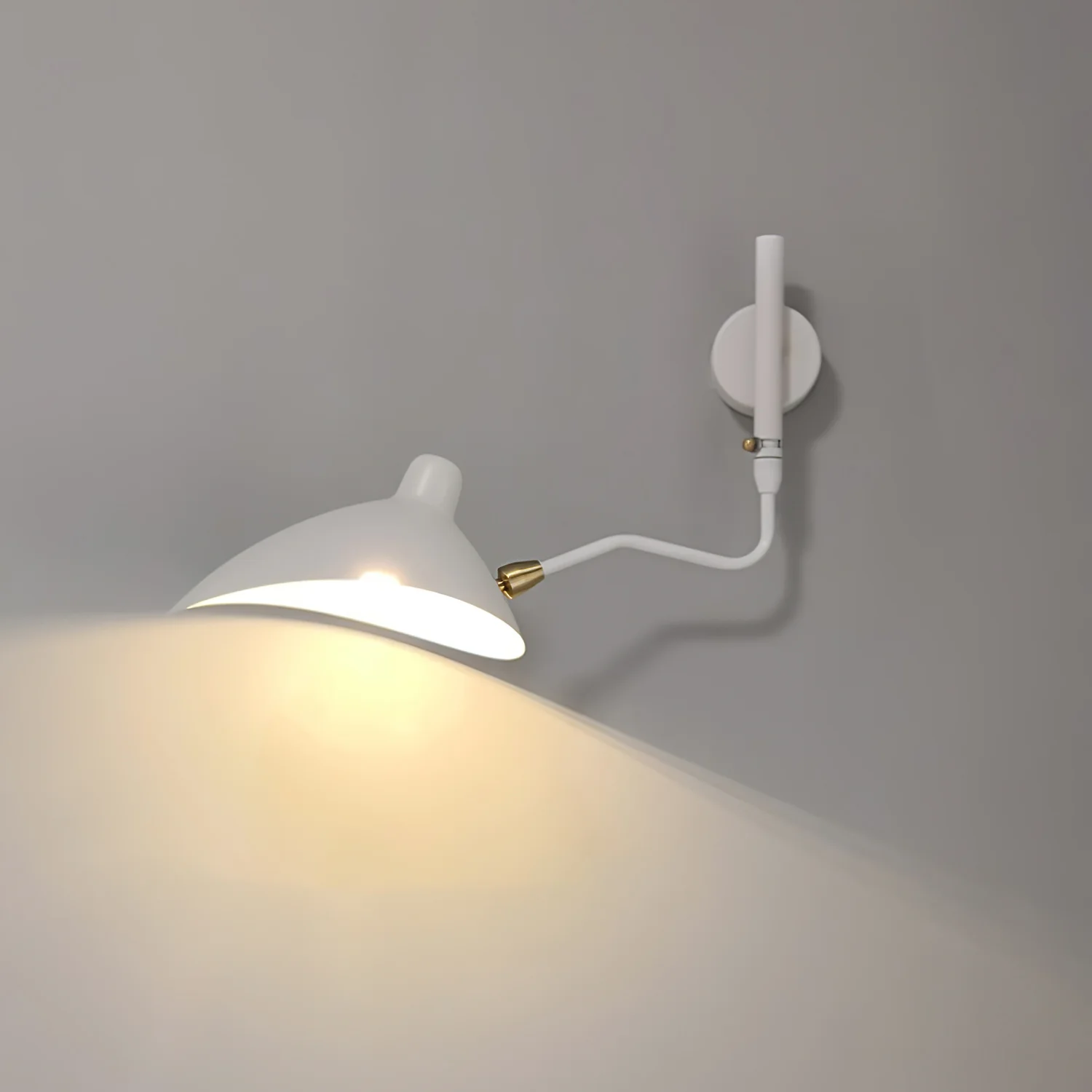 Serge Mouille Wall Sconce - L 47.2″ x H 15.8″ / L 120cm x H 40cm Set of 2 / White