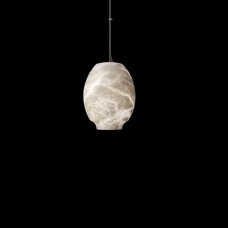 Подвесной светильник Camille Alabaster - ∅26см x 34см, белый, теплый свет
