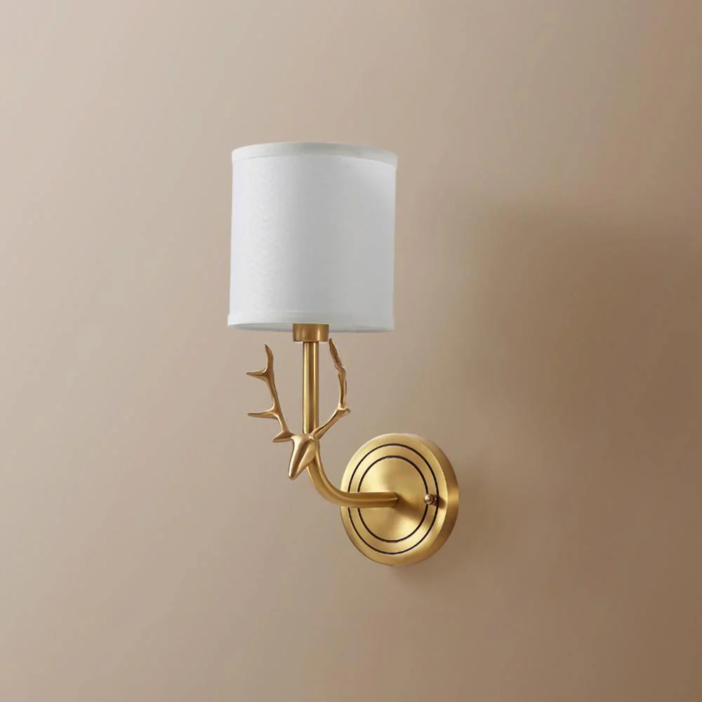 Настенный светильник Brass Deer Head - ∅28см x 39см, латунь