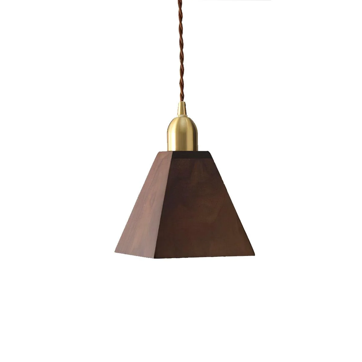 Подвесной светильник Lyfa Walnut - ∅19см x 16см, латунь, орех