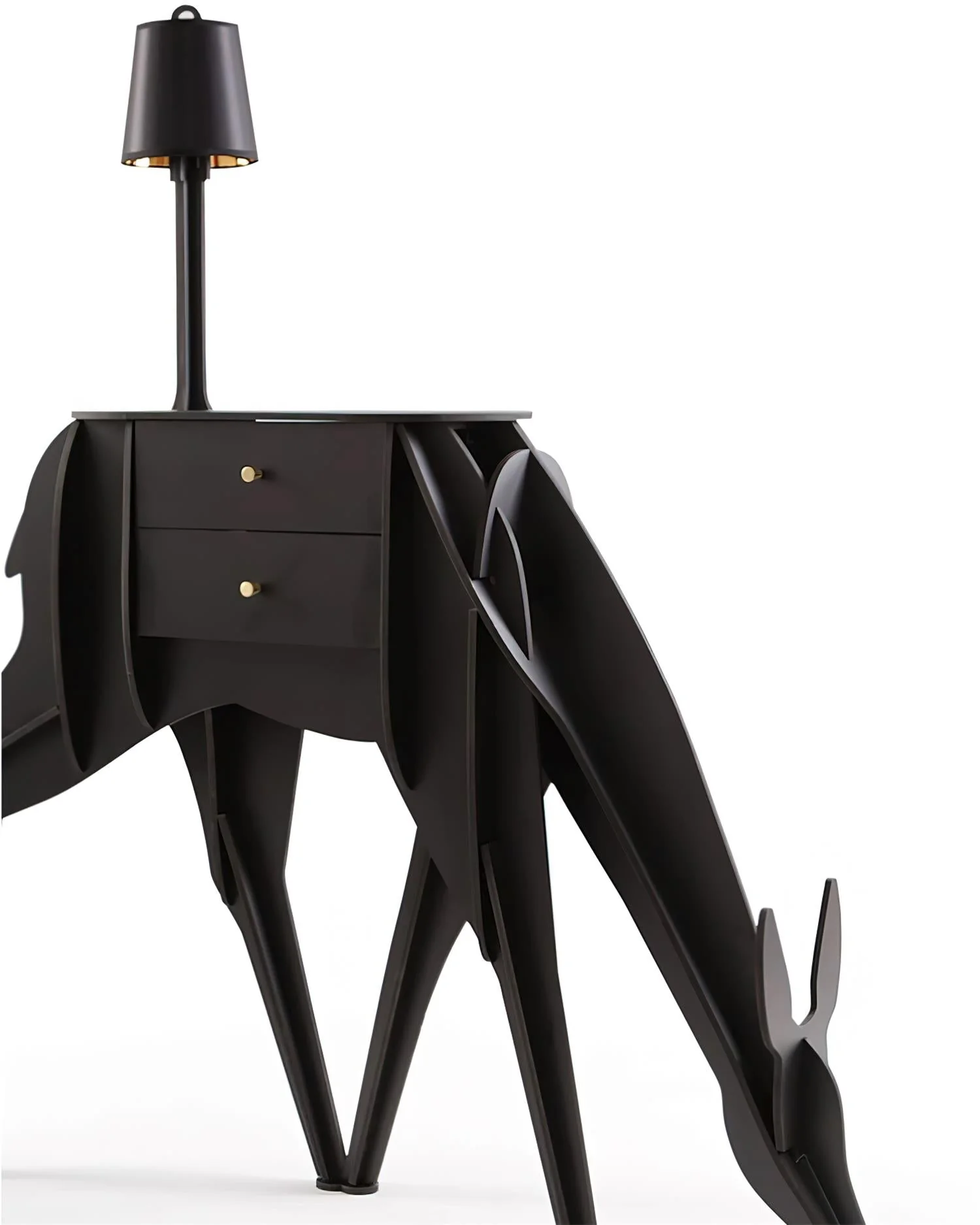 Торшер Deer Art - 108см x 126см, черный, USB-разъем