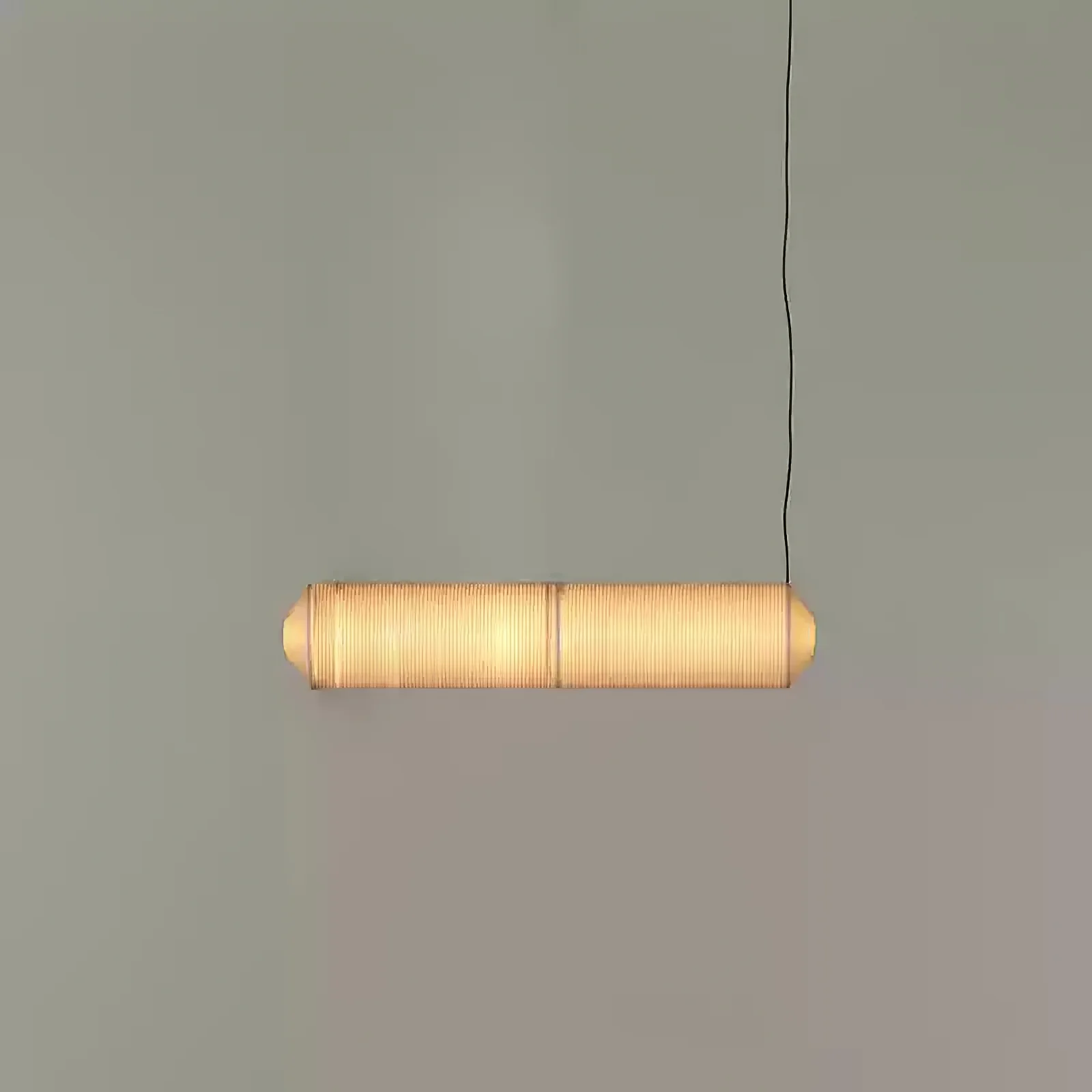 Подвесной светильник Tekio Washi Paper - 67см х 25см, белый, теплый свет