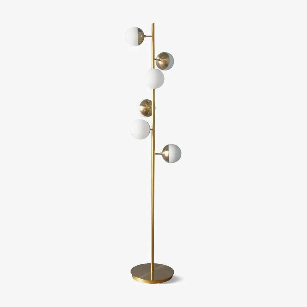 Doppler LED Tree Lamp - ∅ 13″ x H 63.8″ / Dia 33cm x H 162cm / Gold / AU plug