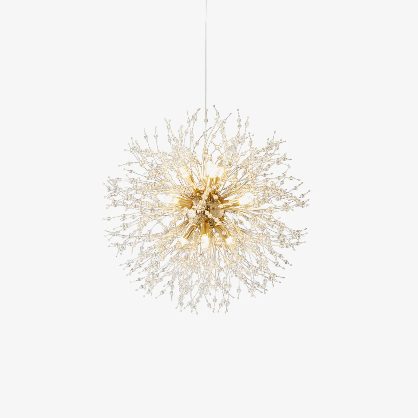 Люстра Crystal Dandelion - 12 плафонов ∅55см, хром