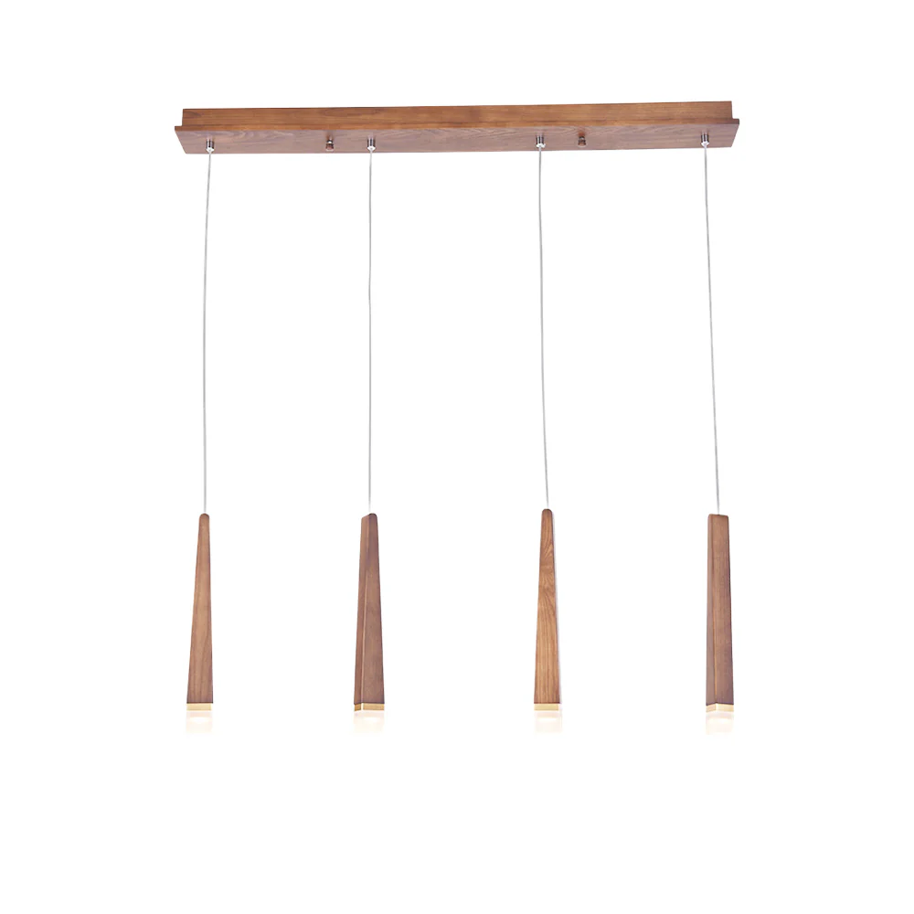 Люстра Firewood Stick - 1 плафон ∅4см x 95см, дерево, теплый свет