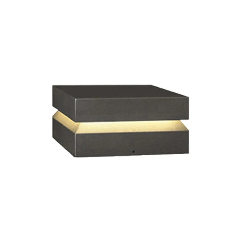 Уличный светильник Square Post Outdoor - модель A, проводная версия, 30см x 30см x 15см, тёплый свет