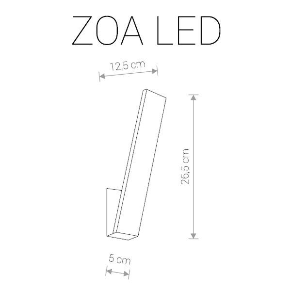 Cветильник уличный фасадный ZOA LED 9421