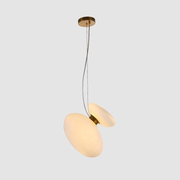 Подвесной светильник модель Translucent Frosted Glass - модель 11, ∅30см x 30см, белый, белый, теплый свет