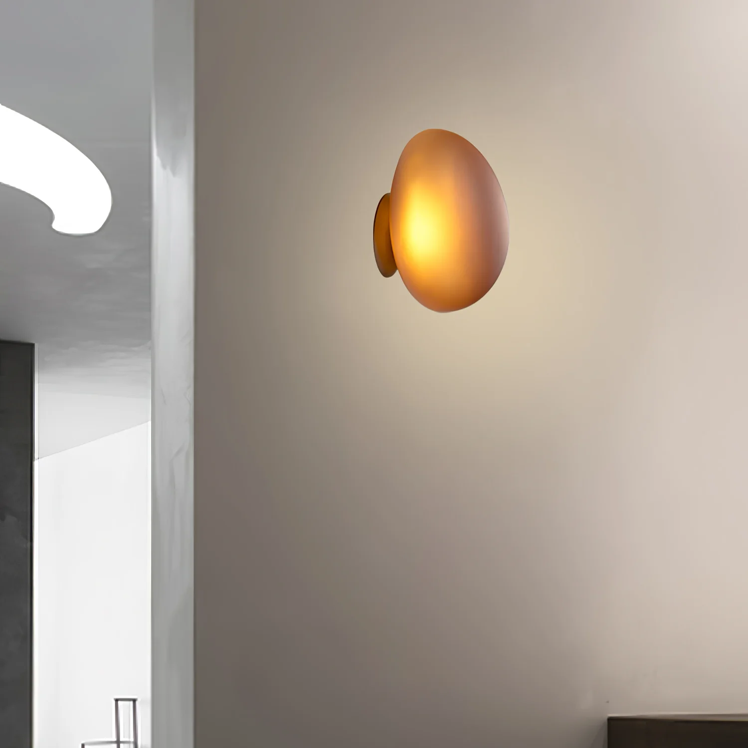Настенный светильник Bubble Glass - модель C, ∅20см x 30см, зеленый, теплый свет, диммер