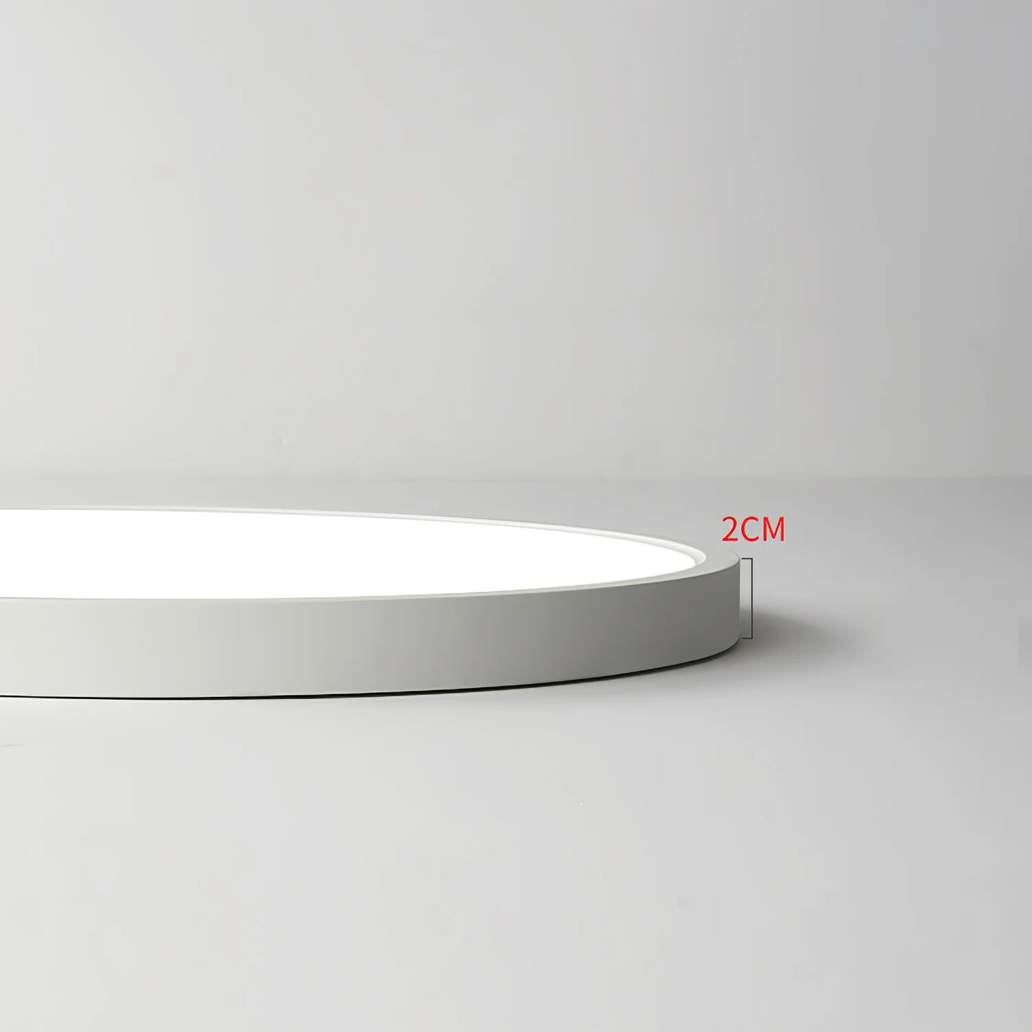 Потолочный светильник Acrylic Thinnest Round - ∅50см х 3см, черный, теплый свет