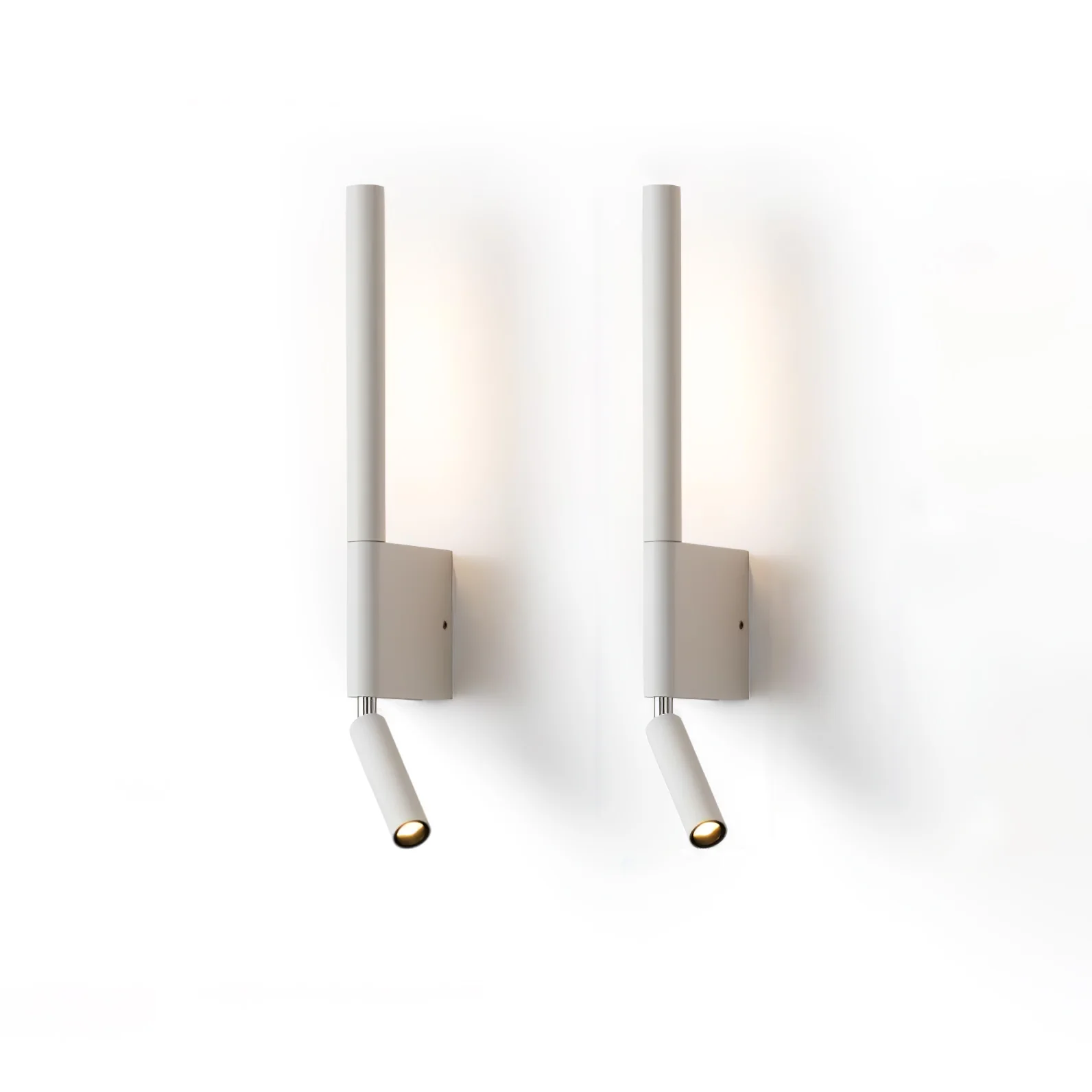 Настенный светильник Canut LED - ∅6см x 43см, черный, теплый свет