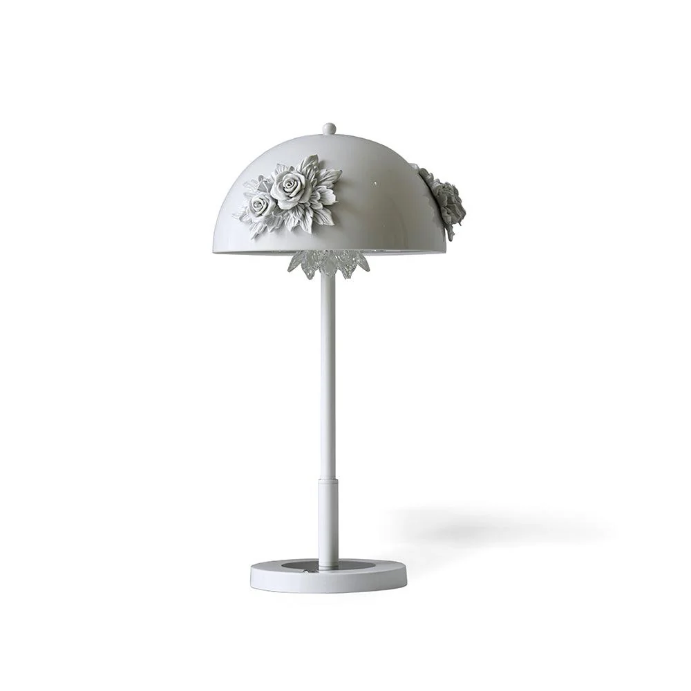 Настольный светильник Meni Table Built-in Battery - ∅30см х 60см, белый, сенсорное управление