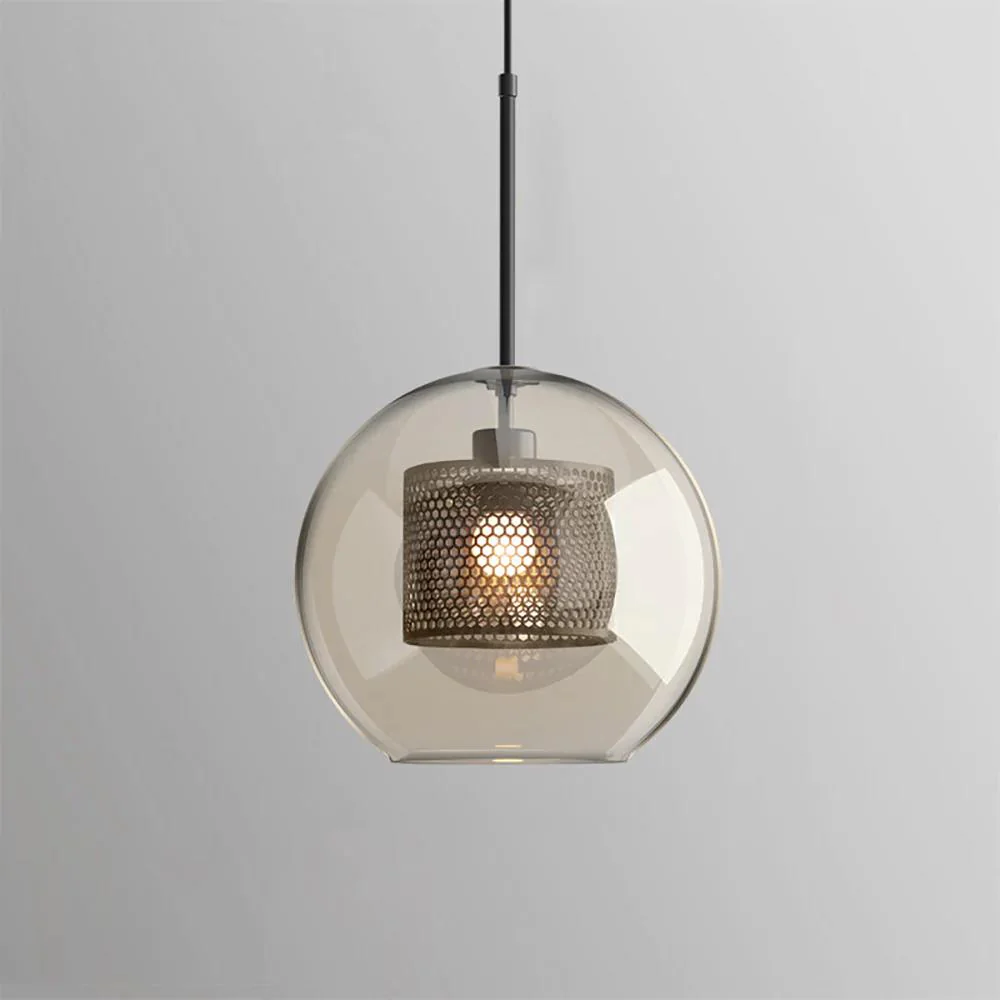 Подвесной светильник Chiswick Glass - груша, ∅25см x 28см, черный, стекло