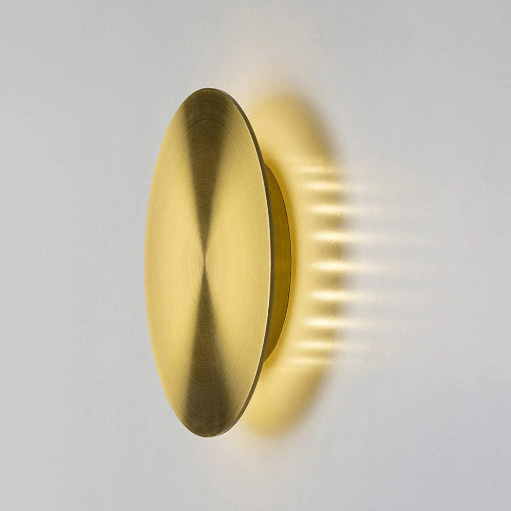 Gossa Wall Lamp - ∅ 11″ / Dia 28cm Set of 2 / Brass / Warm Light