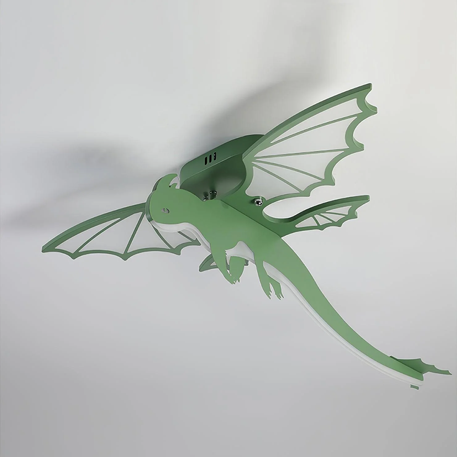 Потолочный светильник Green Dinosaur - 70см x 30см, зеленый, холодный свет