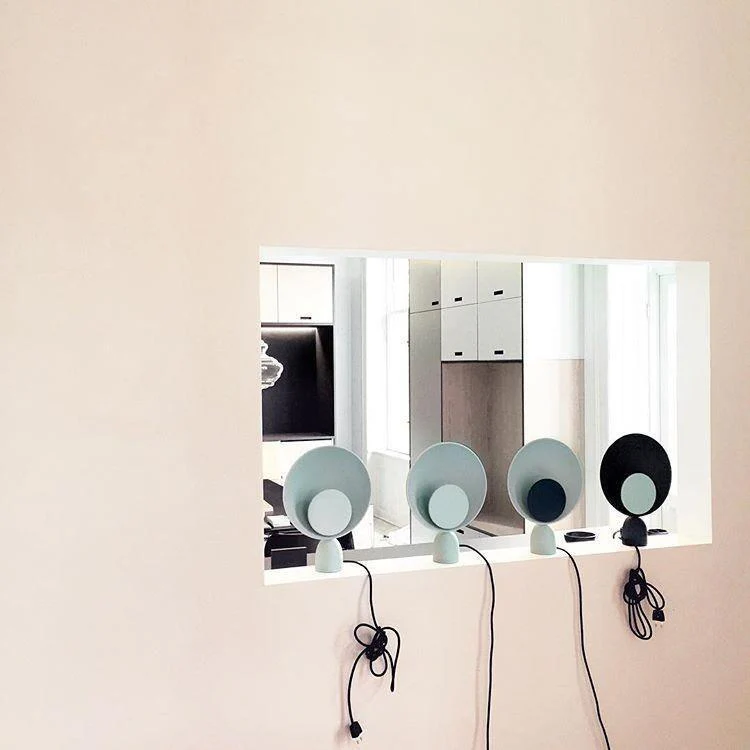 Blooper Table Lamp - ∅ 11″ x H 15″ / Dia 28cm x H 38cm / Gray+Gray / UK plug