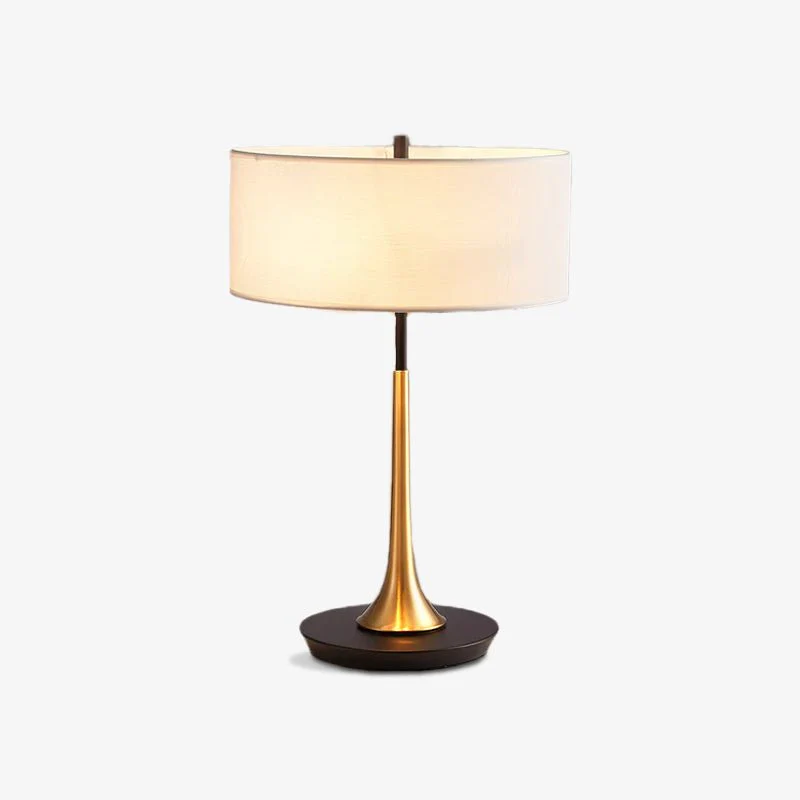 Dana Table Lamp - ∅ 14.1″ x H 21.6″/ Dia 36cm x H 55cm / Black & Gold / UK plug