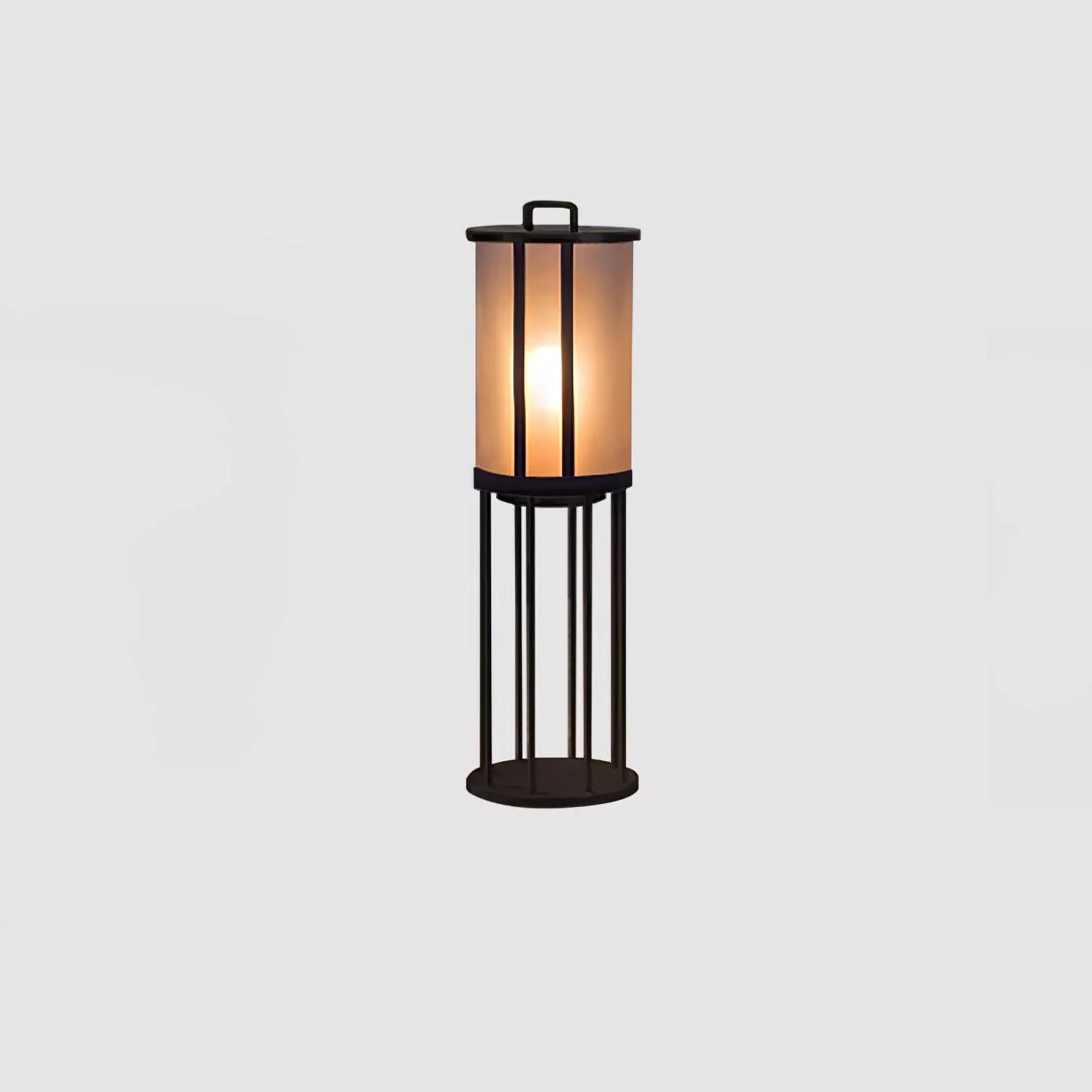 Уличный фонарь Round Pillar Acrylic Lantern - модель A ∅28см x 60см, теплый свет, проводной