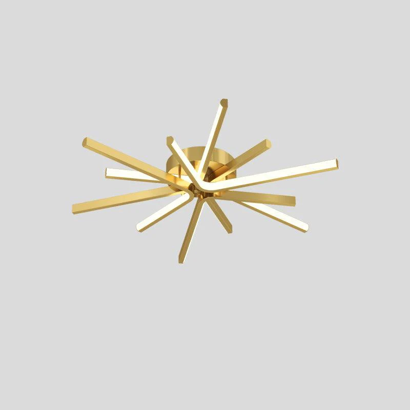 Потолочный светильник Brass Starbursts - ∅100см х 15см, черный, белый, 3000-6500К