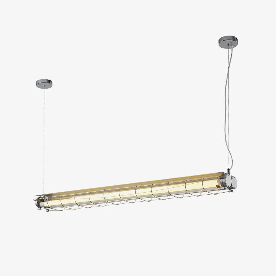 Люстра Artisan Glass Linearity - 124см x 11см x 14см, черный, холодный свет