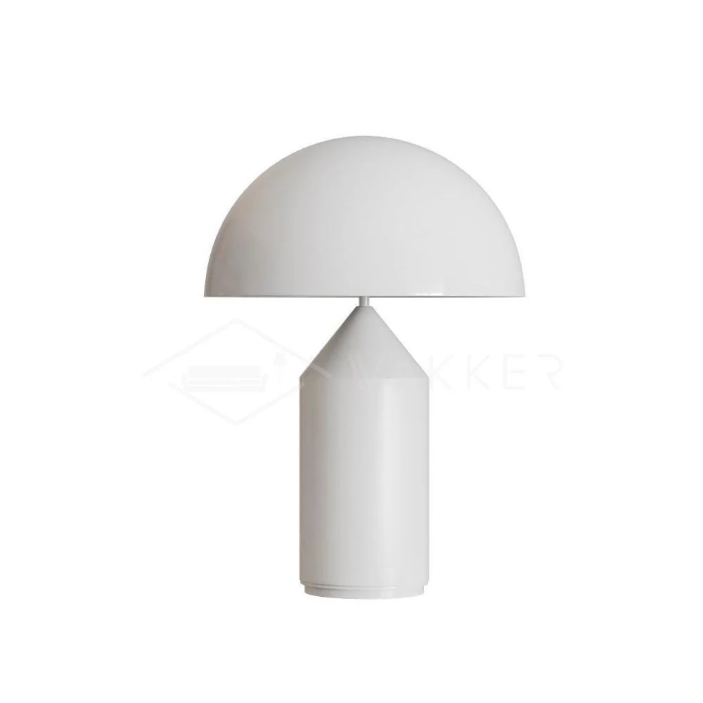 Настольный светильник Atollo Metal - ∅25см x 35см, матовый белый