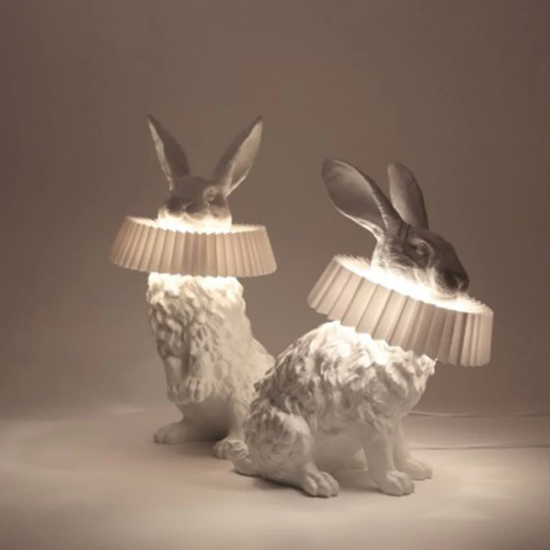 Rabbit X Table Lamp - Sit: ∅ 11.8″ x H 12.6″ / Cool Light / UK plug