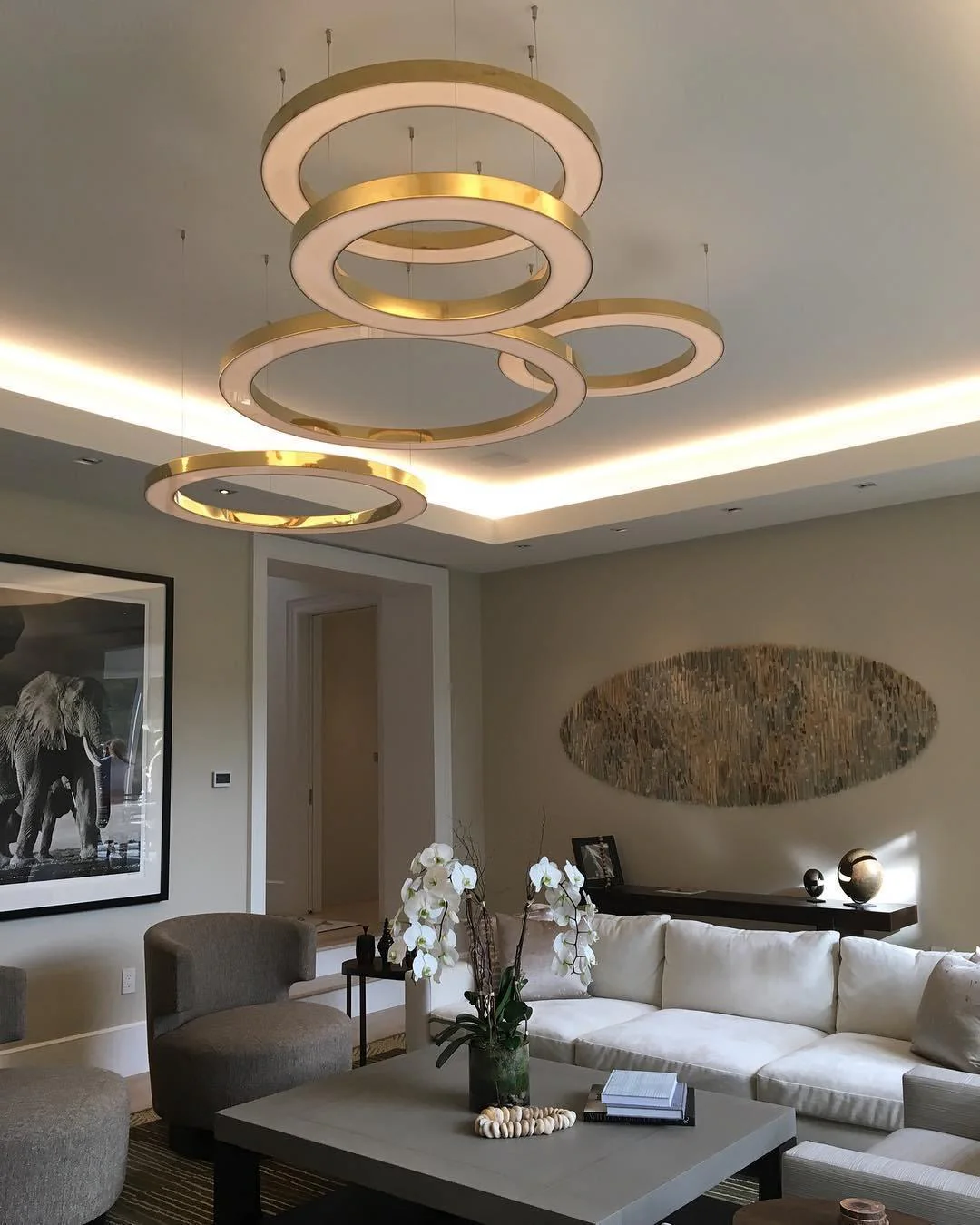 Подвесной светильник Ring LED - ∅100см, теплый свет