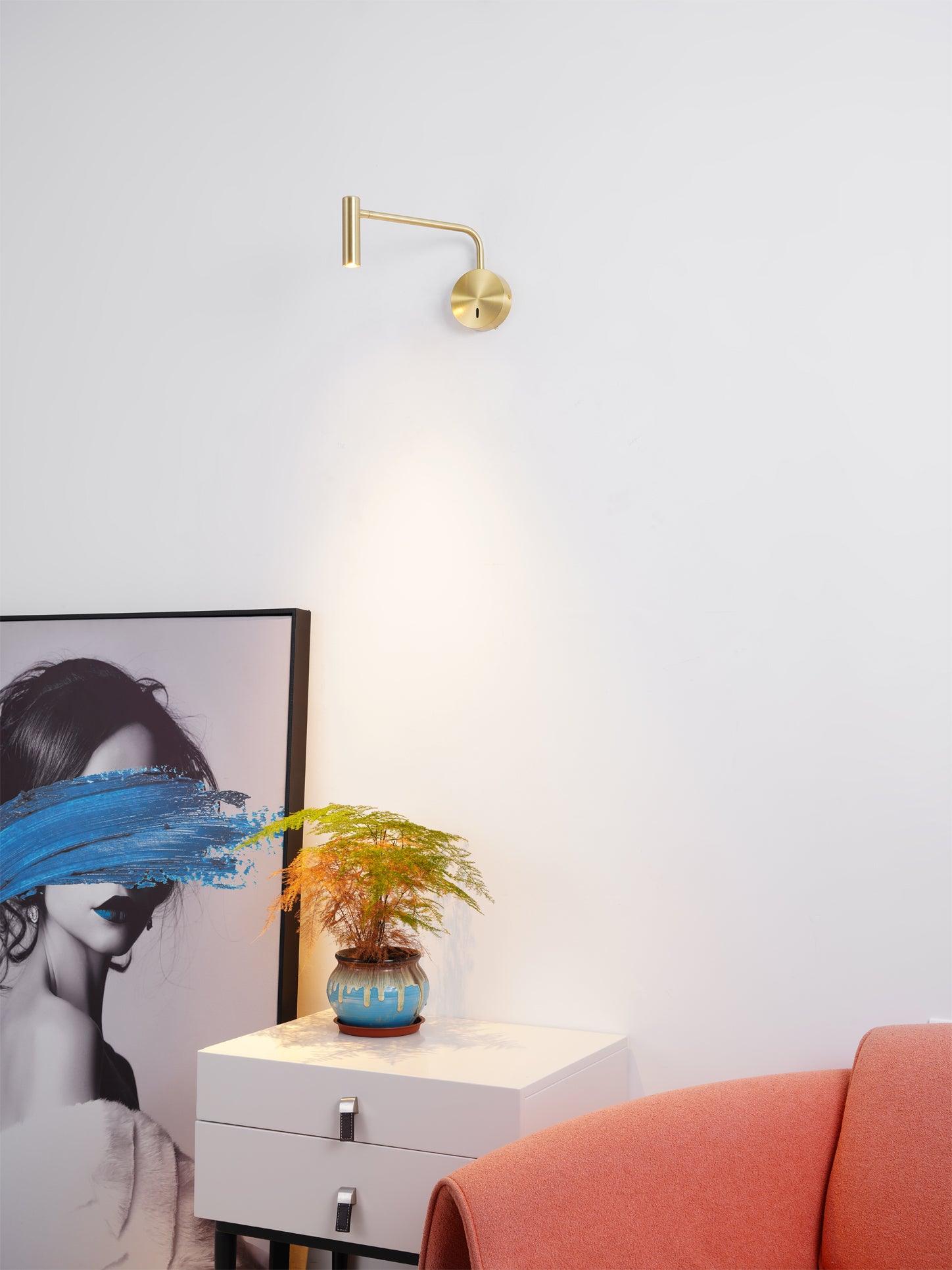 Настенный светильник Minimalist Disc LED - ∅24см x 16см, белый, холодный свет