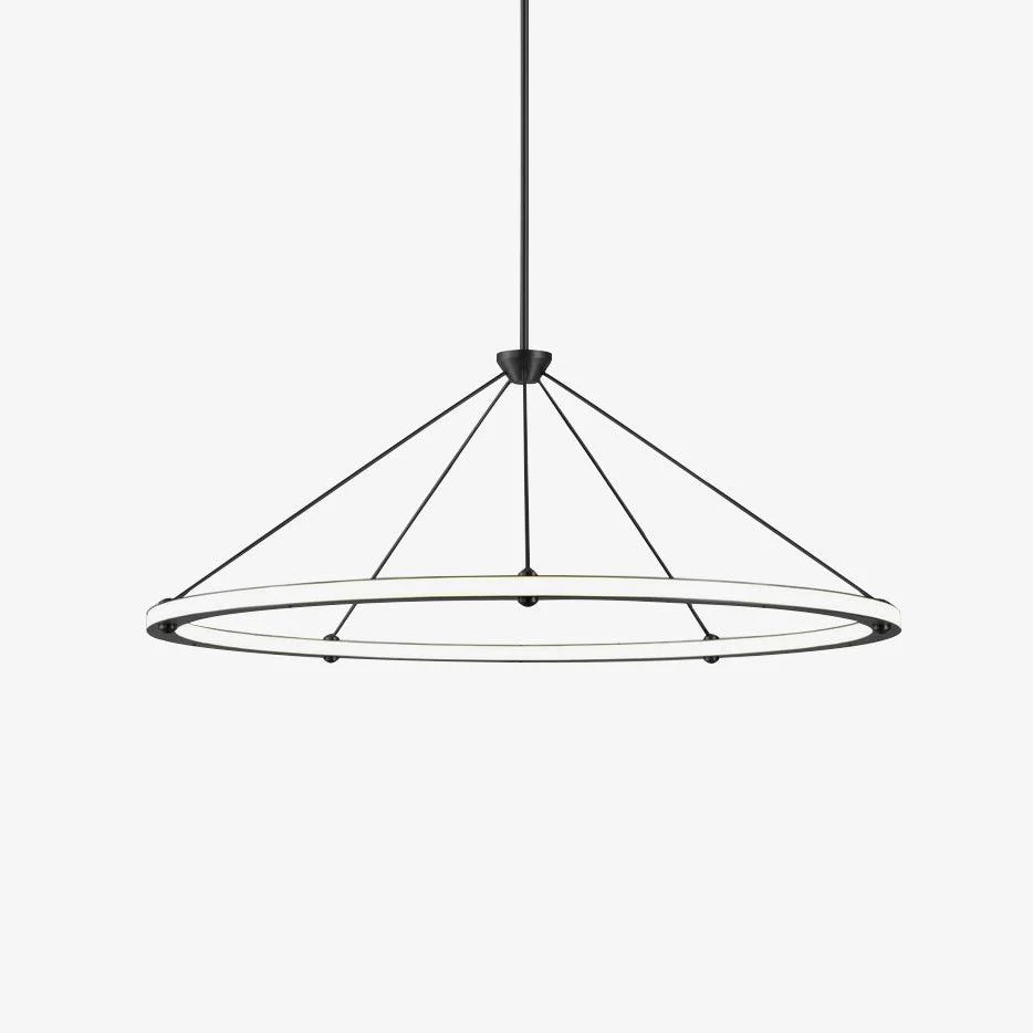 Подвесной светильник Cascading Ring Circle - ∅60см x 50см, золотой, теплый свет
