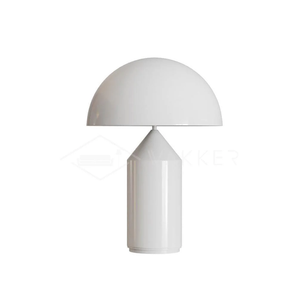 Настольный светильник Atollo Metal - ∅25см x 35см, матовый белый