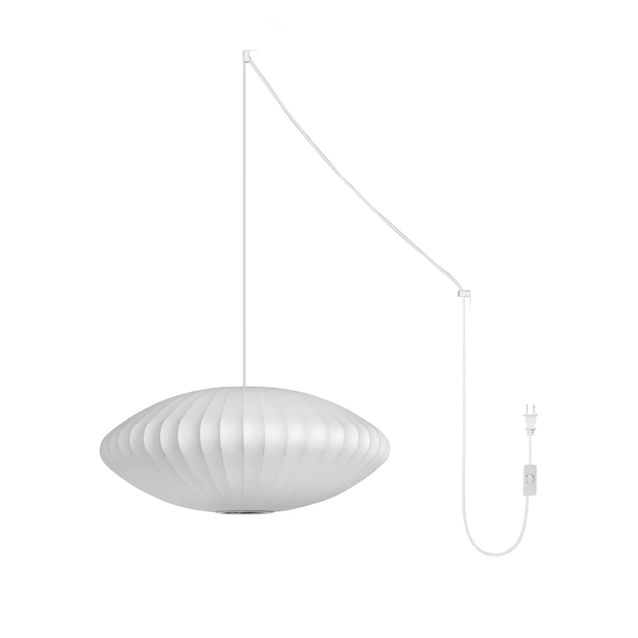 Bubble Swag Lights - Model B ∅ 19.7″ x H 8.7″ (2 hooks) / White / US plug