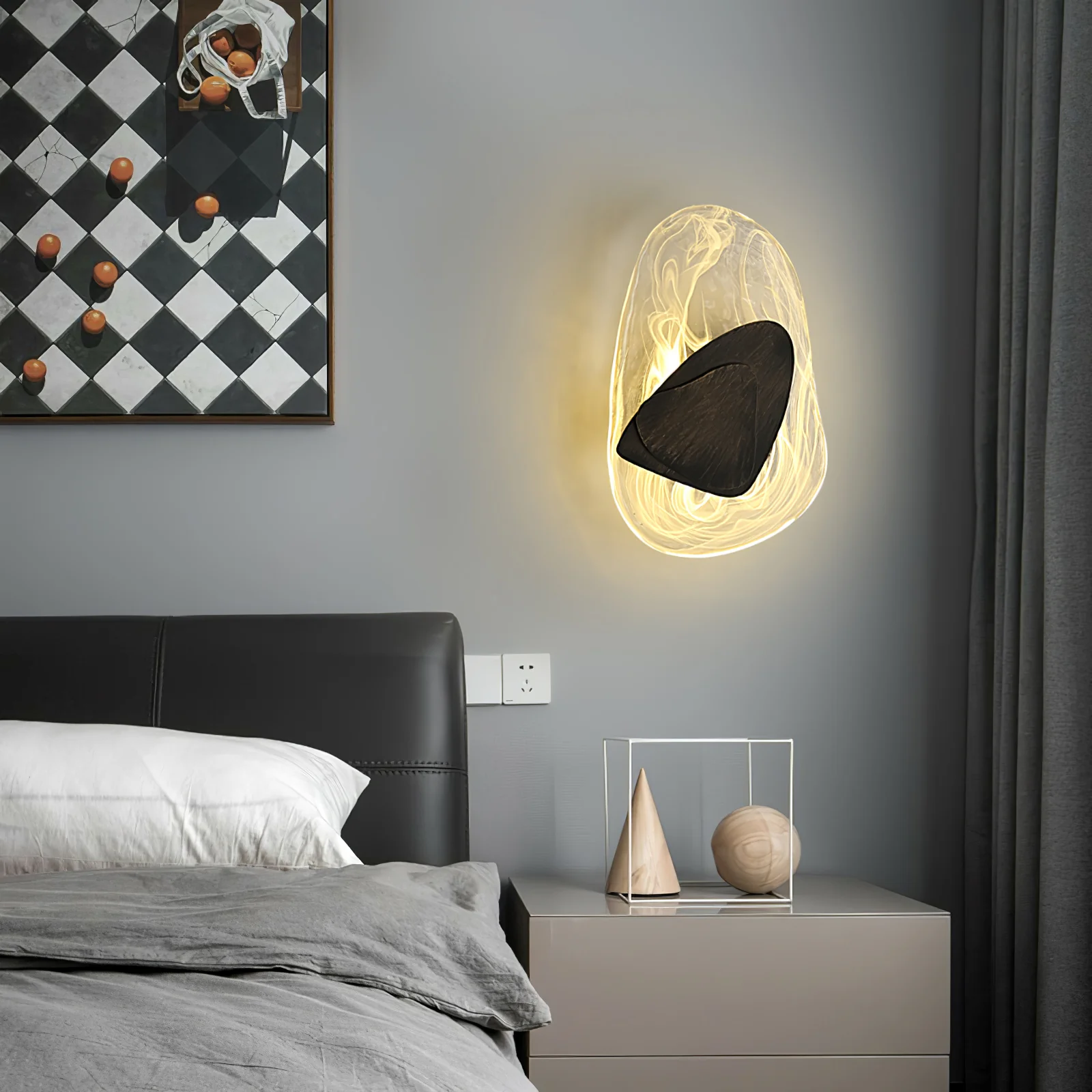 DC1725 Wall Lamp - ∅ 7.9″ x H 12.2″ / Dia 20cm x H 31cm Set of 2 / Copper / Cool Light