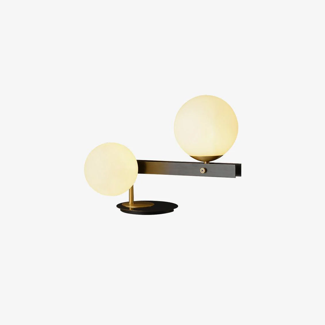 Planeta Table Lamp - ∅ 13.7″ x H 10.6″ / Dia 35cm x H 27cm / Brass+Black / US plug