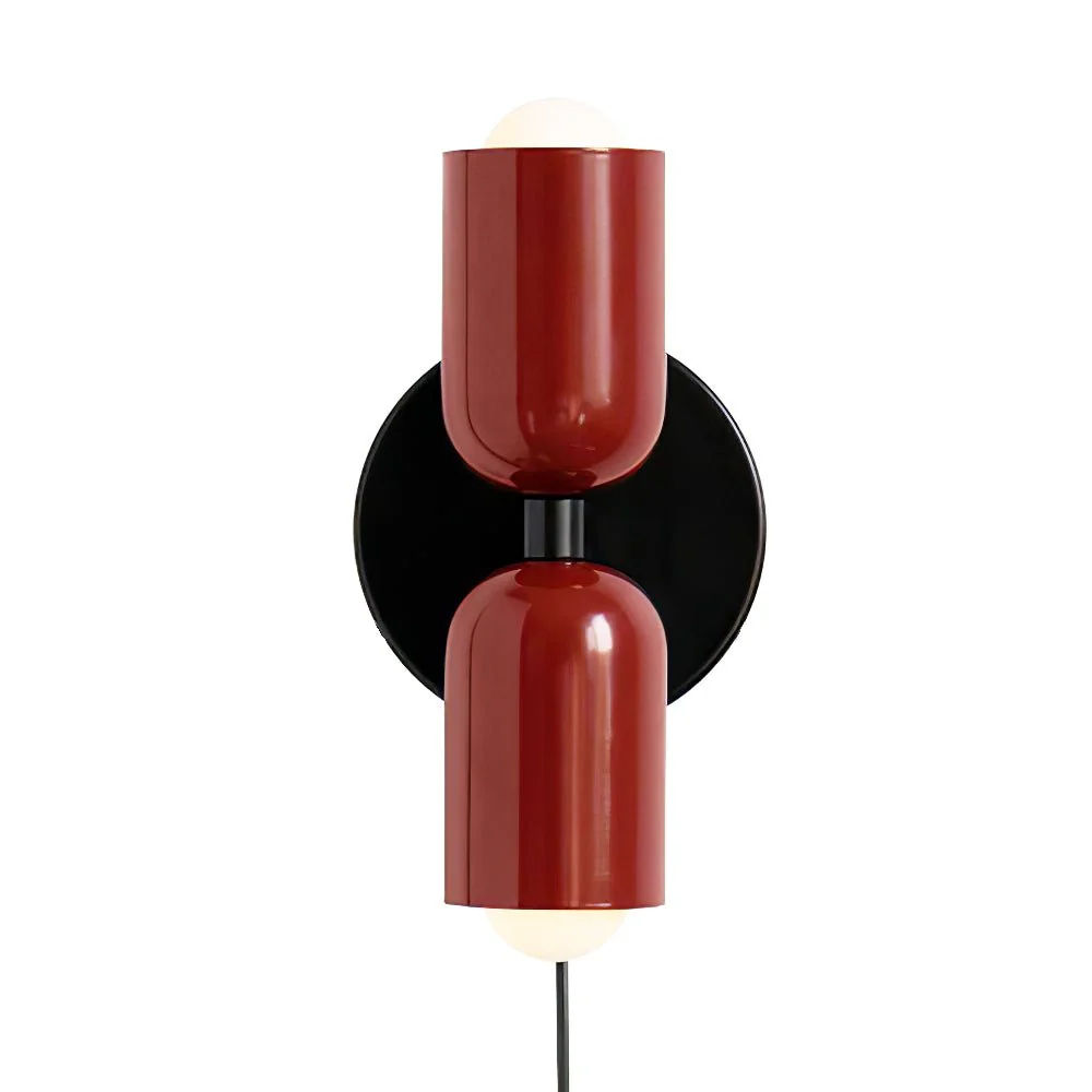 Настенный светильник Couleur Double Plug In - 12см x 20см, розовый
