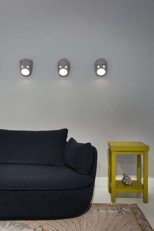 Mask Wall Light - Glen ∅ 7.1″ x H 8.7″ Set of 2 / Light Grey