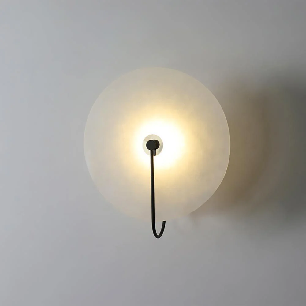 Настенный светильник Alabaster LED - ∅20см, золотой, теплый свет