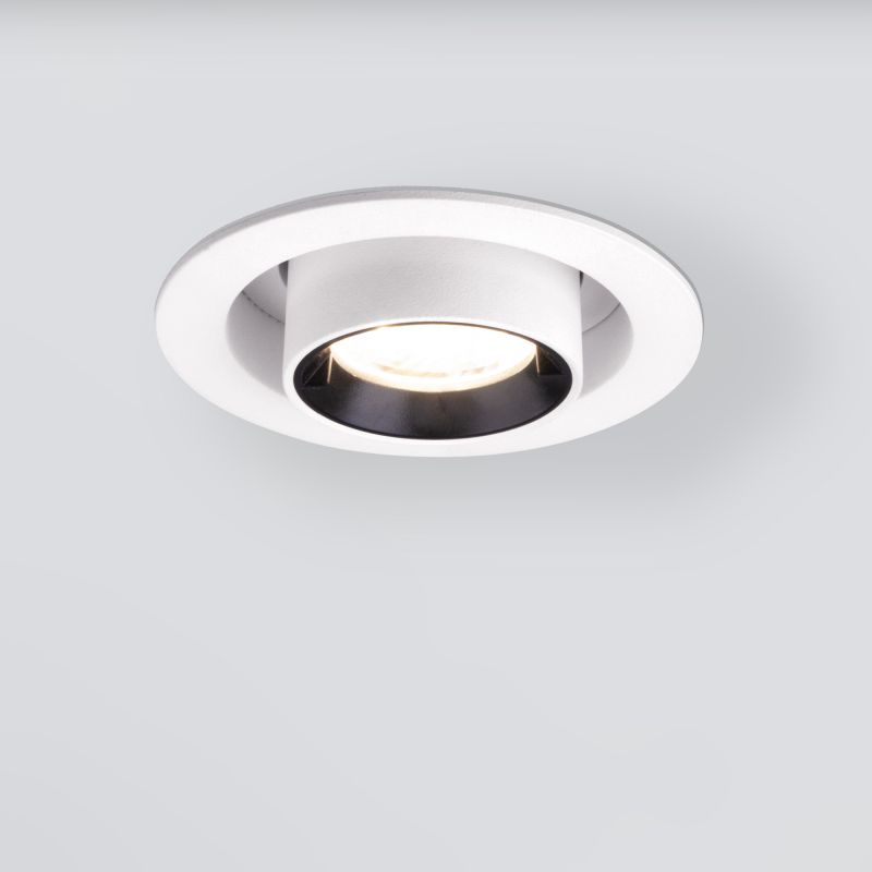 Встраиваемый точечный светодиодный светильник 9917 LED 10W 4200K белый матовый 10W 4690389161667
