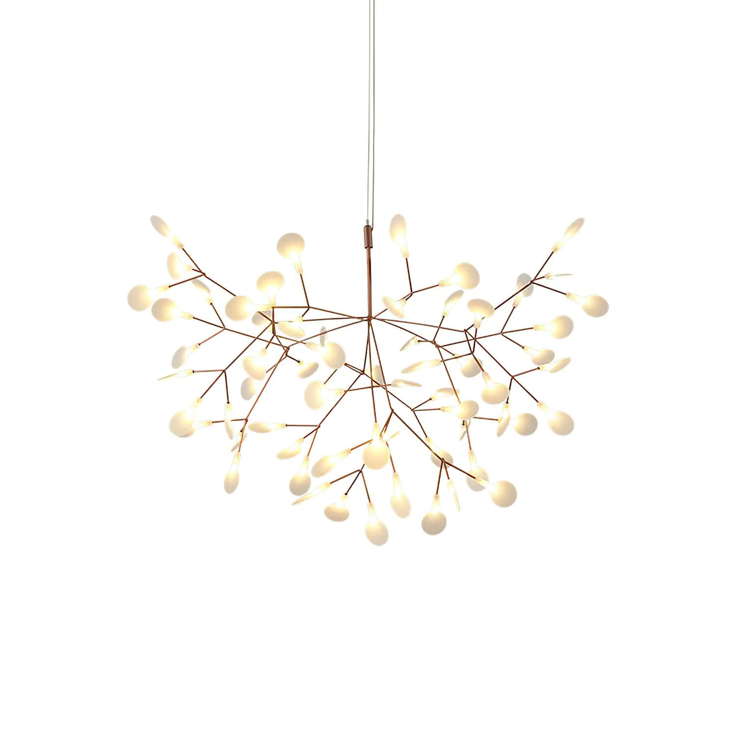 Люстра Rose Gold Firefly LED - 81 источник света ∅100см x 40см, розовое золото, холодный свет