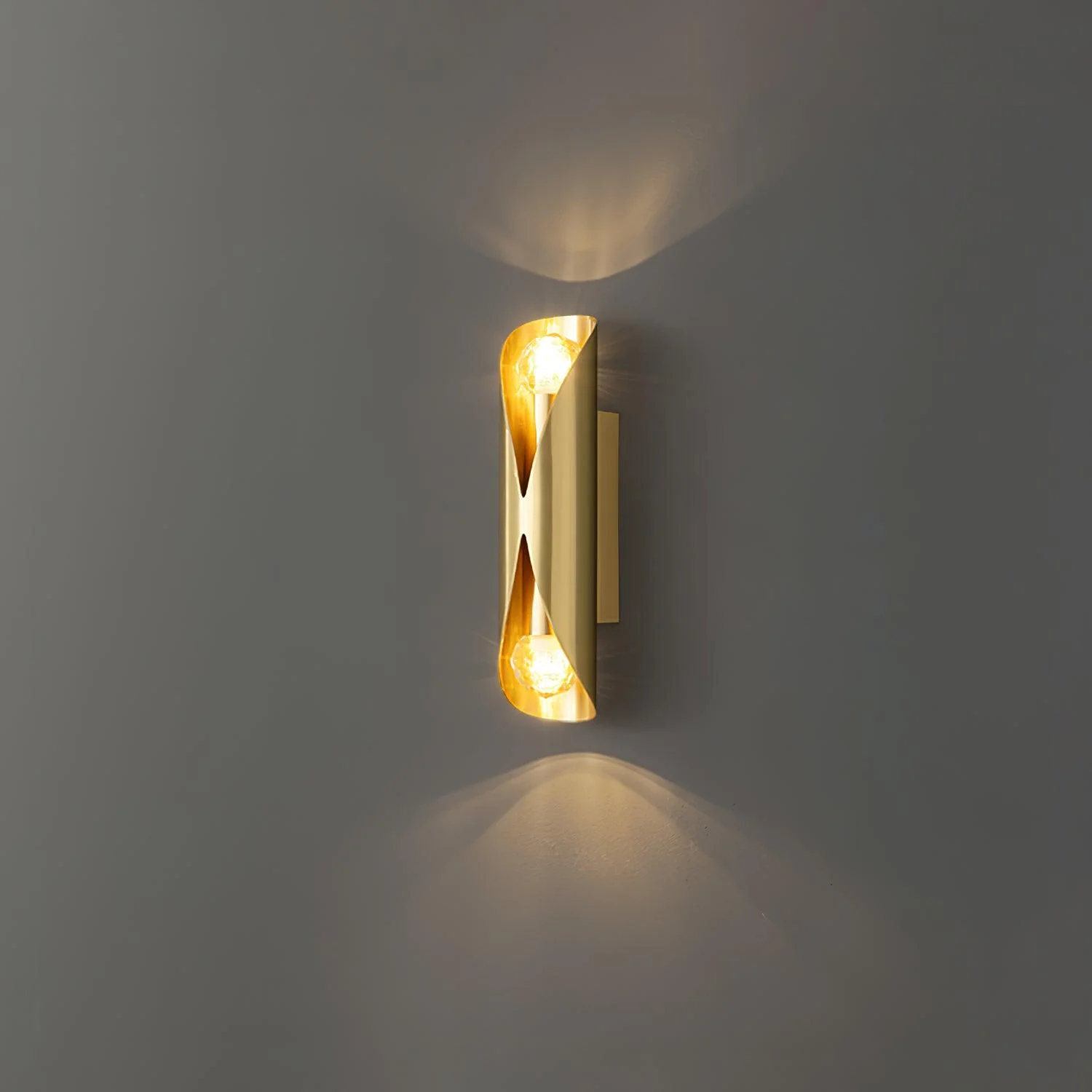 Diamonds Brass Wall Lamp - Set of 2 / Black
