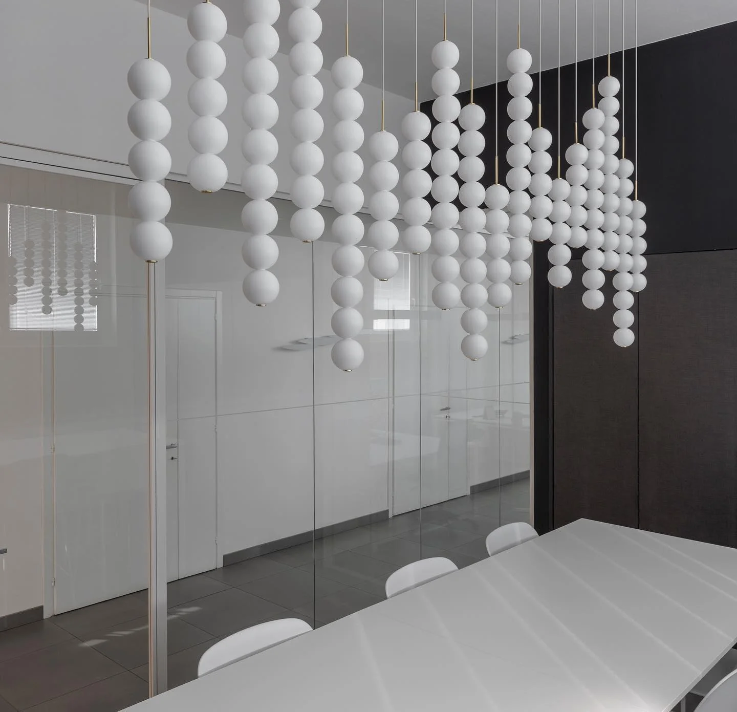 Подвесной светильник Abacus - 1 подвес, ∅10см x 60см, золотой, теплый свет
