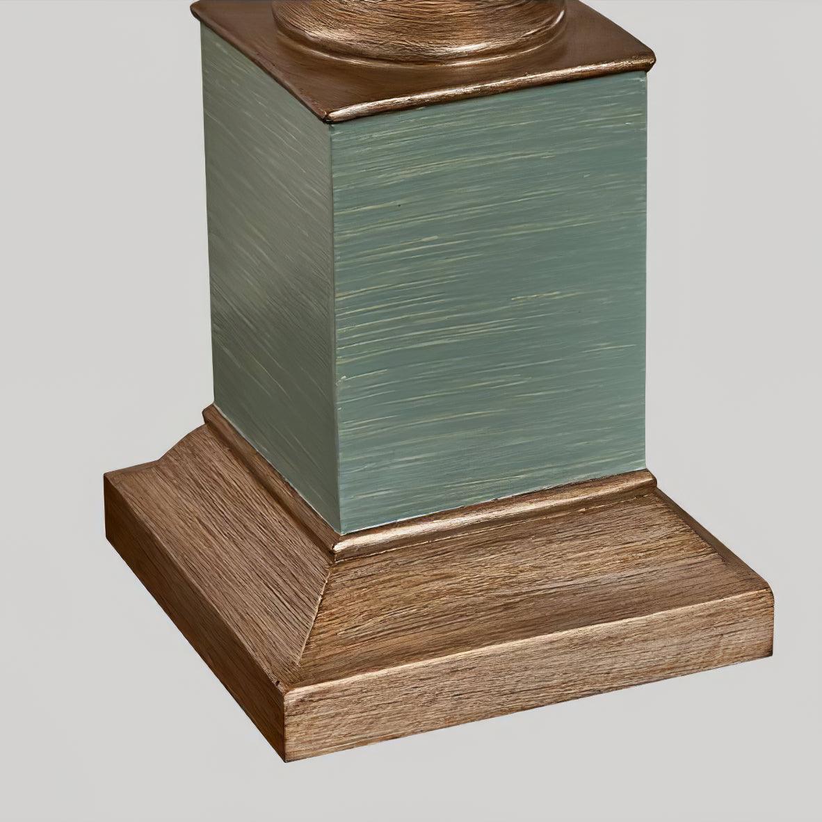 Smafan Table Lamp - ∅ 14.1″ x H 28.7″ / Dia 36cm x H 73cm / Green+ Gold / AU plug