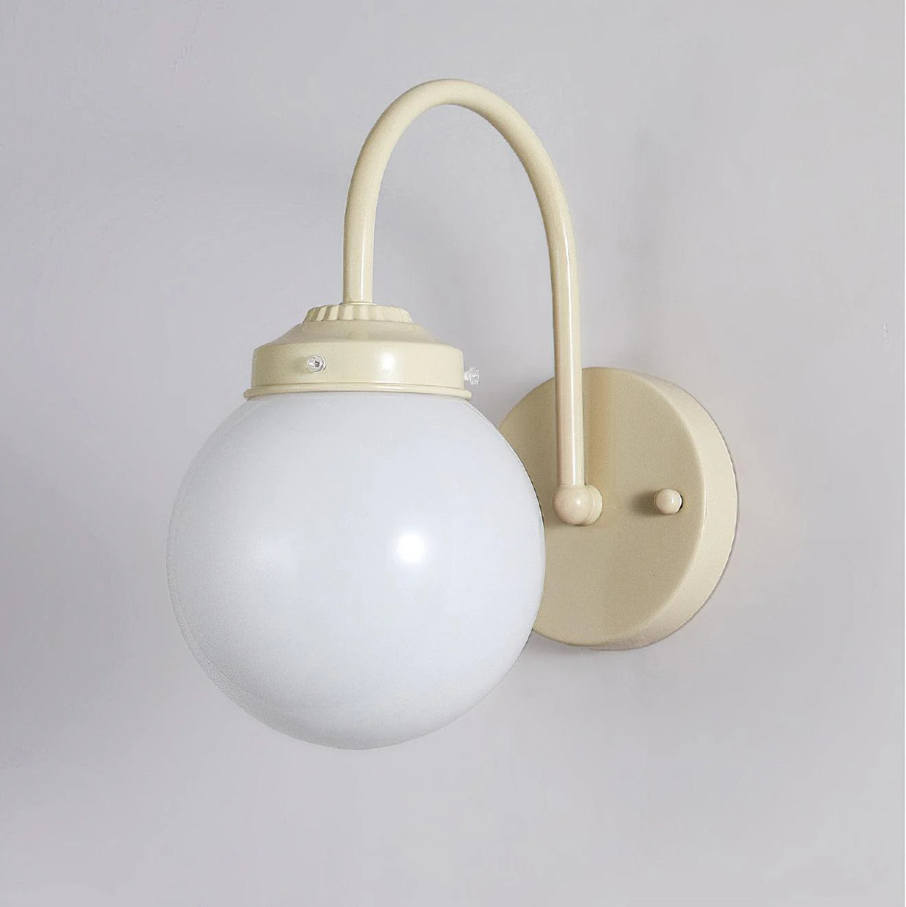 Настенный светильник Orb Surface - ∅15см x 26см, бежевый