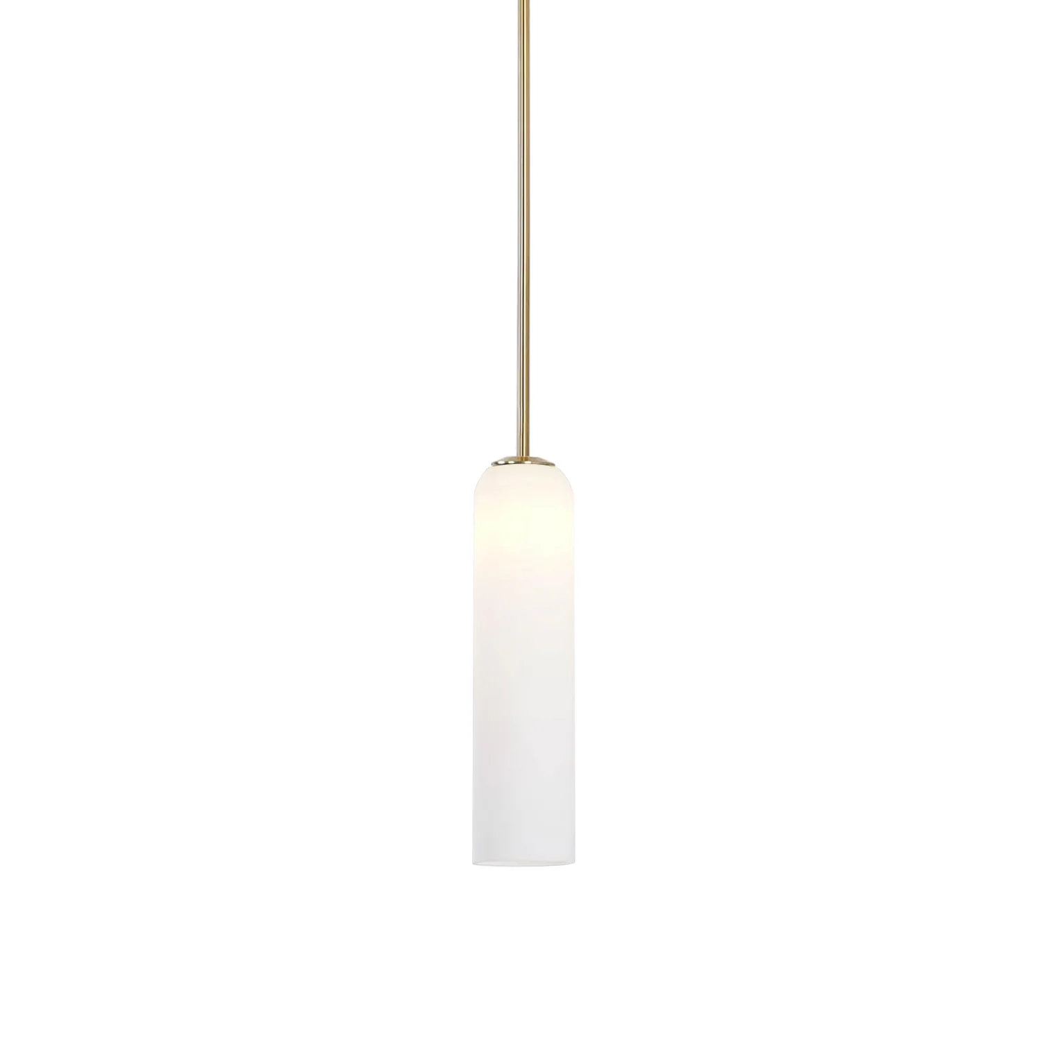 Подвесной светильник Long Tube Glass - ∅10см x 120см, золотой, прозрачный