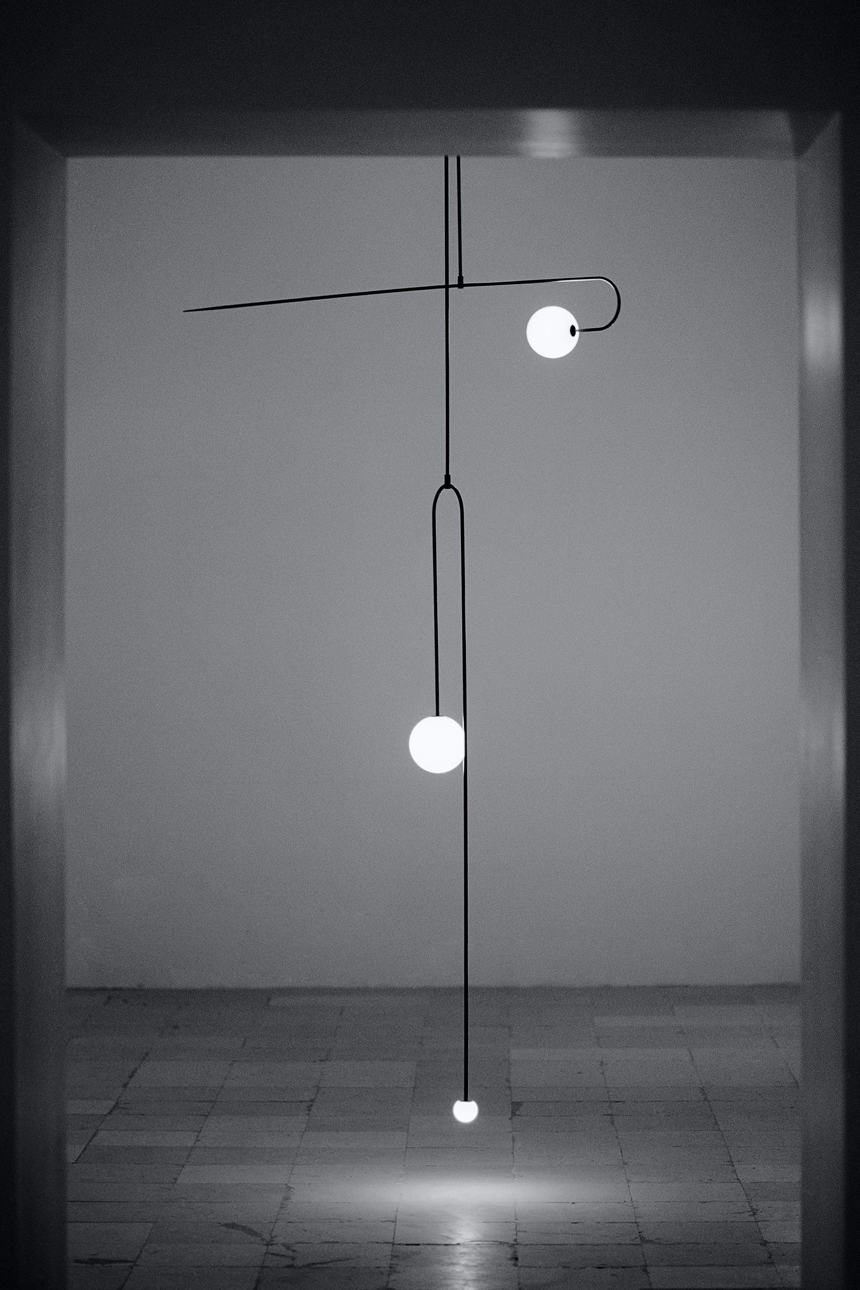 Люстра Mobile Chandelier - 3 подвеса, черный