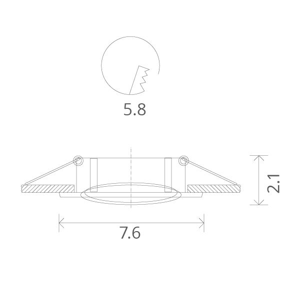 Встраиваемый светильник Arte Lamp basic A2103PL-1WH