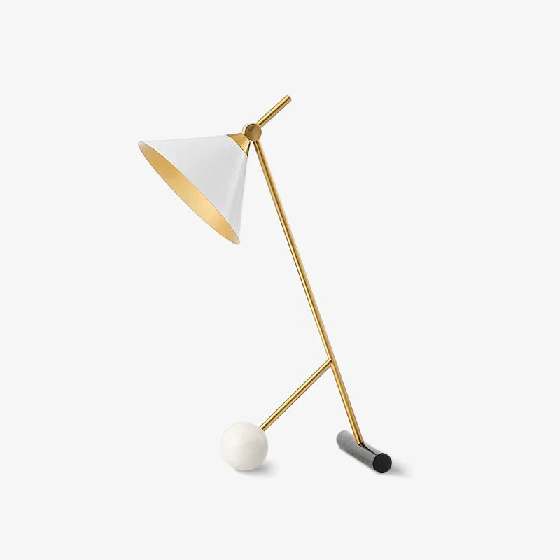 Cleo Table Lamp - ∅ 11.8″ x H 21.7″ / Dia 30cm x H 55cm / Gold+Black / AU plug