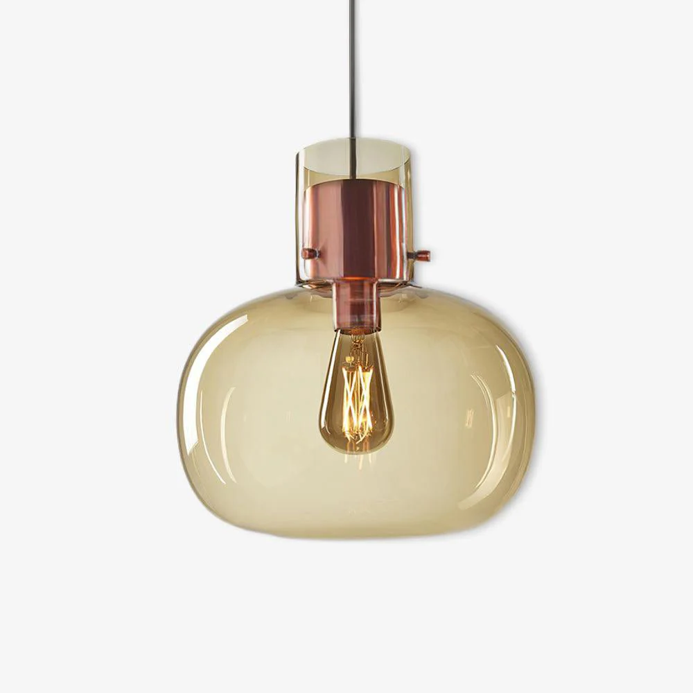 Подвесной светильник Cambre Glass - ∅25см x 28см, дымчато-серый