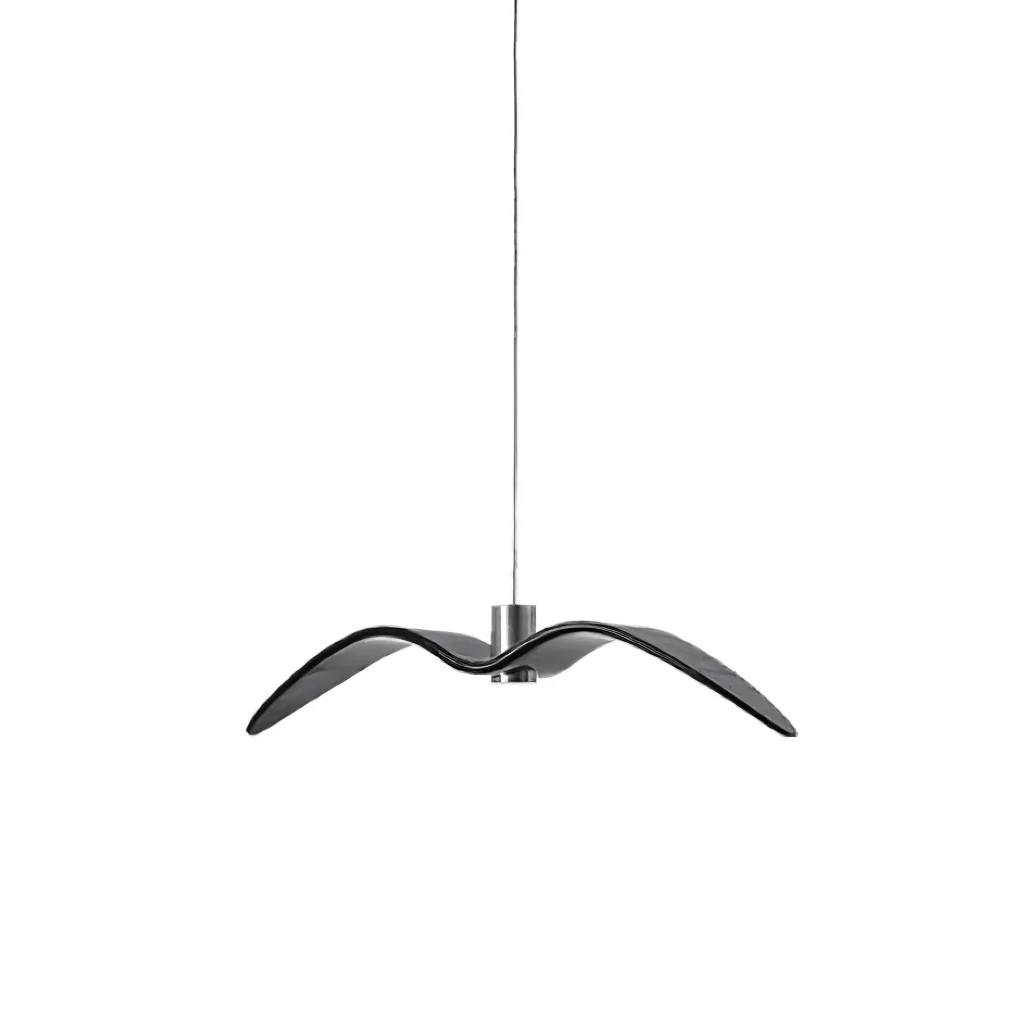 Подвесной светильник Aviara LED - ∅38см x 8см, черный, смола, нейтральный свет