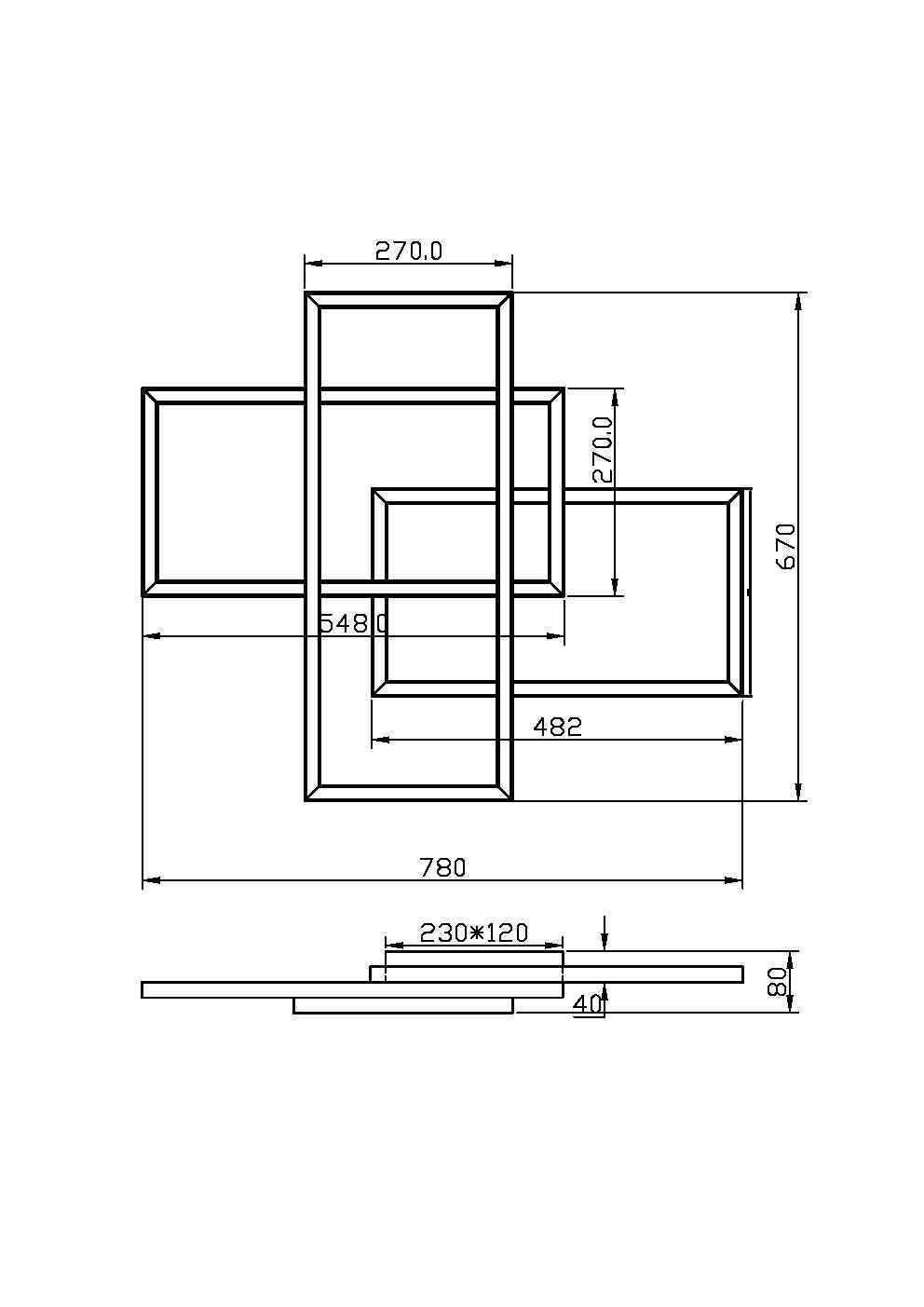 Потолочный светильник Maytoni Rida 220-240V 78W IP20 3000-4000K MOD015CL-L80WK