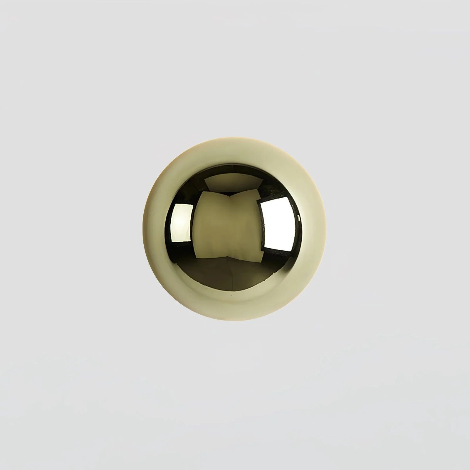 Настенный светильник Aurum Sphere - ∅16см x 10см, хром, теплый свет